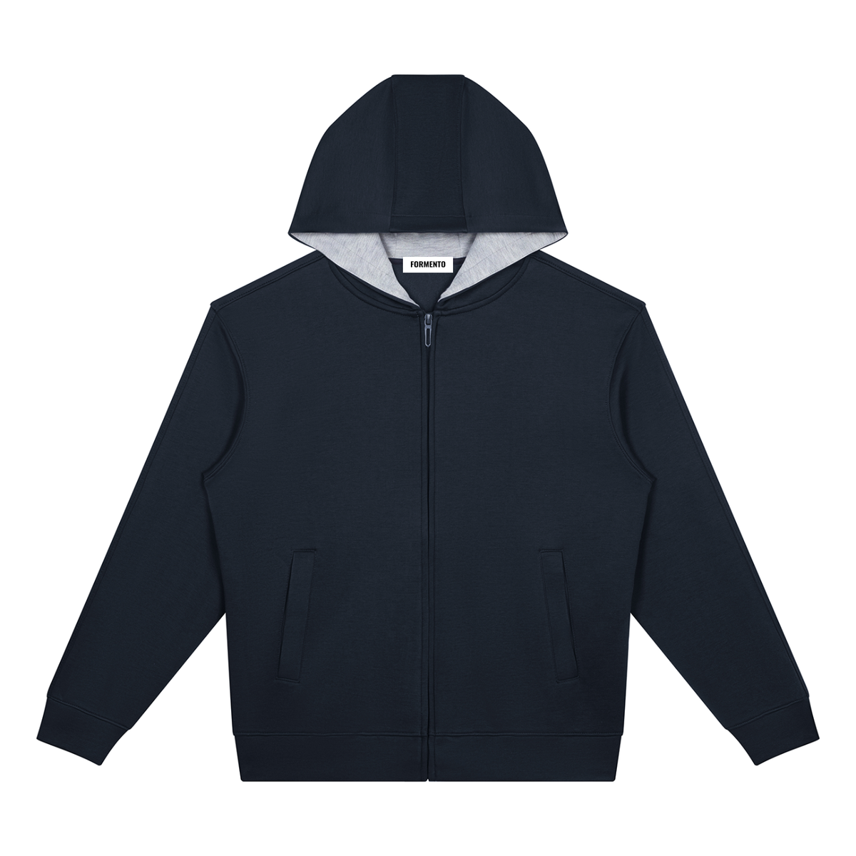 Unisex Drop Shoulder Full Zip Hoodie