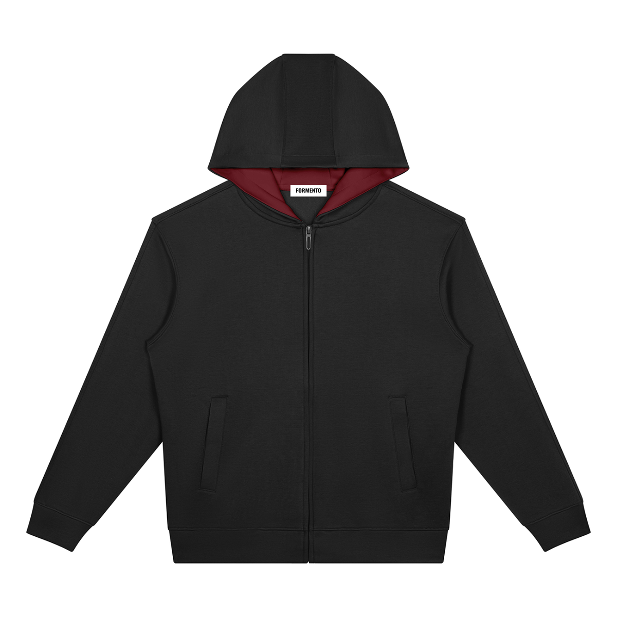 Unisex Drop Shoulder Full Zip Hoodie